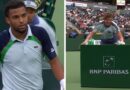 Indian Wells umpire tells players to wait for ‘mini storm’ as huge box blows across court | Tennis | Sport