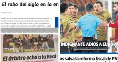 Spanish press rage at ‘greatest robbery’ in Man Utd vs Real Sociedad game | Football | Sport