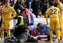 Brighton star suffers sickening head injury and needs oxygen during nine-minute stoppage | Football | Sport