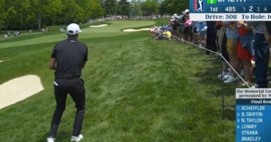 Jordan Spieth almost kills fan as horror shot drops spectators at Memorial Tournament | Golf | Sport