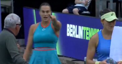 Aryna Sabalenka’s furious reaction after Berlin match suspended until the next day | Tennis | Sport