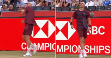 Jack Draper lashes ball into crowd as anger boils over during Queen’s semi-final | Tennis | Sport