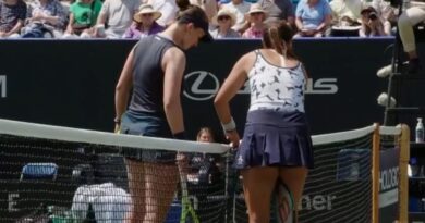 Tennis net malfunctions as Wimbledon champion overrules umpire | Tennis | Sport
