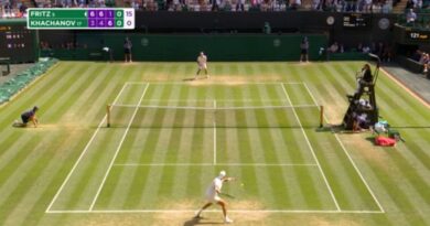 Wimbledon malfunction angers Taylor Fritz as umpire forced to make emergency call | Tennis | Sport