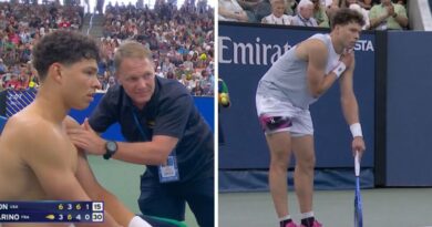 Ben Shelton stops US Open match to receive medical treatment in worrying scenes | Tennis | Sport