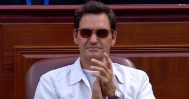 Roger Federer turns up to watch world No.204 who beat Novak Djokovic | Tennis | Sport