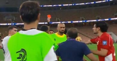 World Cup qualifier descends into chaos as ref pushed and 4 red cards | Football | Sport