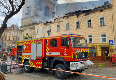 Russian drones attack downtown Lviv in broad daylight