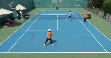 Tennis players evacuate in terrifying scenes as fire breaks out after drone intercepted | Tennis | Sport