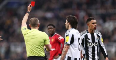 Stunned Newcastle star Jacob Ramsey shown controversial red card vs Man Utd | Football | Sport