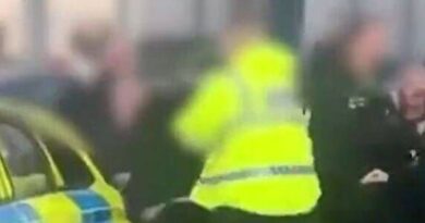 Police filmed drawing tasers to tackle violent football fight | Football | Sport