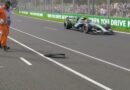 Terrifying moment F1 officials walk onto track during race | F1 | Sport