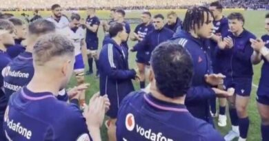 Six Nations star caught by TV cameras angrily confronting opponent | Rugby | Sport