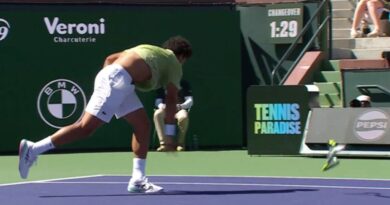 Indian Wells star obliterates racket and throws it in the bin in fiery outburst | Tennis | Sport
