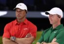 Rory McIlroy in awe as mic picks up what he told Woods about PGA star | Golf | Sport