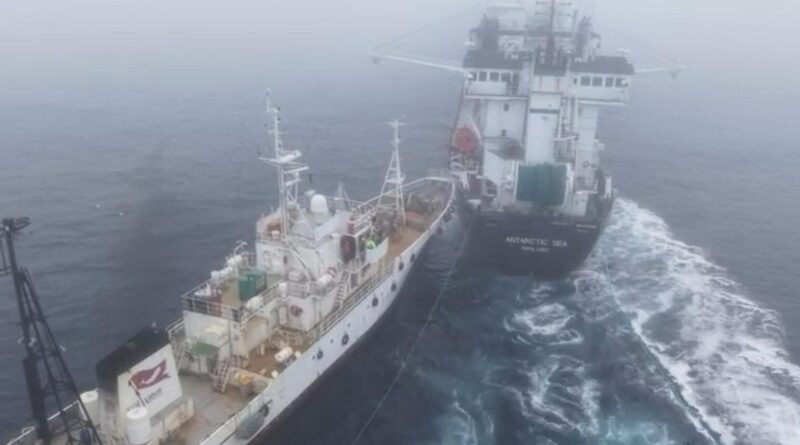 Activist ship’s collision with krill trawler off Antarctica called “deliberate attack”