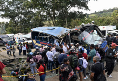 An explosive device kills 13 and injures 38 on a bus in southwestern Colombia as violence persists