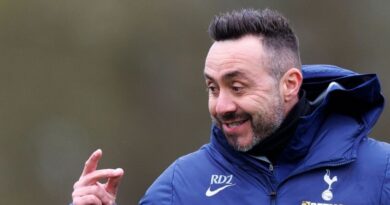 Spurs handed injury boost after De Zerbi takes first training session | Football | Sport