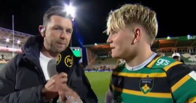 TV host apologises in Henry Pollock interview as England star ‘bad boy’ | Rugby | Sport