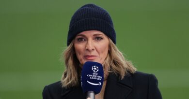 Gabby Logan sends four-word message as BBC host cheers on giant son | Rugby | Sport