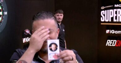 Darts star holds back tears over son’s death on return four years away | Other | Sport