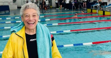 Fitness-focused 95-year-old breaks five more age group swimming world records