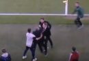 Diego Simeone pushes Arsenal chief on touchline as mass brawl erupts | Football | Sport
