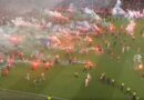 Top-flight match abandoned as fans storm pitch with team seconds from title | Football | Sport