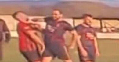 Footballer given suspended prison sentence after shocking elbow | Football | Sport