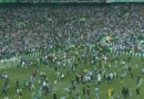 Celtic vs Hearts ends in chaos as players taken to dressing room after pitch invasion | Football | Sport