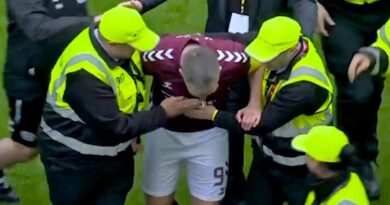 Hearts star ‘punched by fan’ after Celtic blasted for shameful pitch invasion | Football | Sport