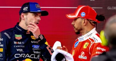 Lewis Hamilton makes Max Verstappen feelings clear after late podium b | F1 | Sport