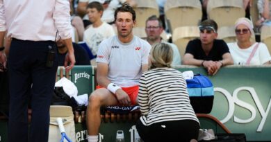 French Open star helped by Alcaraz and Sinner after calling doctor in worrying scenes | Tennis | Sport