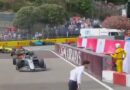 Scary Monaco Grand Prix incident as man very nearly struck by car mid-race | F1 | Sport