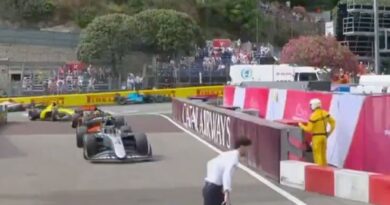 Scary Monaco Grand Prix incident as man very nearly struck by car mid-race | F1 | Sport