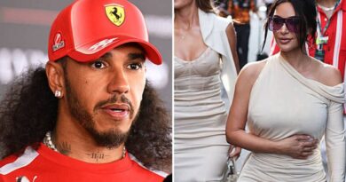 Lewis Hamilton’s awkward response after F1 star mocked Kim Kardashian | F1 | Sport