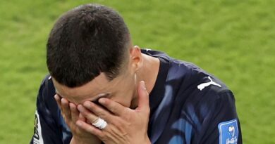 Almiron sent off for breaking new FIFA World Cup rule before bust-up | Football | Sport