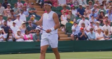 Wimbledon star smashes ball boy with high-speed serve and forced to apologise | Tennis | Sport