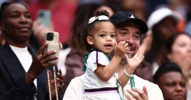 Serena Williams’ husband’s eight-word message as daughter leaves court | Tennis | Sport