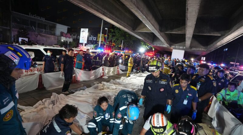 At least 27 killed in Bangkok beer pub after fire broke out, authorities say