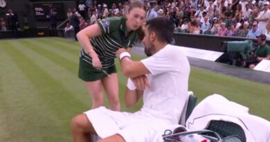 Novak Djokovic plays cruel prank on ‘terrified’ Wimbledon ball girl on Centre Court | Tennis | Sport
