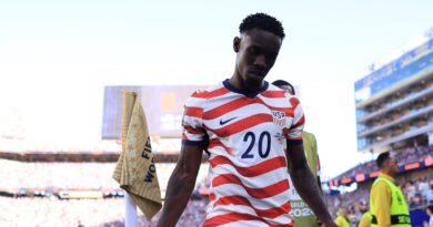Former Arsenal star sent off in World Cup match after LeBron James celebration | Football | Sport