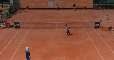Worker triggers tennis player by bizarrely entering court on set point | Tennis | Sport
