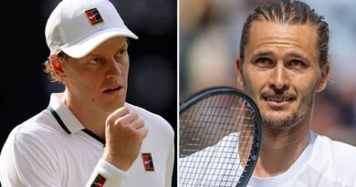 Wimbledon LIVE: Sinner and Zverev face huge tax bill as champion makes coach cry | Tennis | Sport