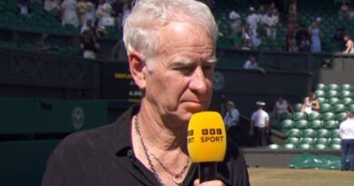 John McEnroe causes a stir with ‘rockstar’ outfit for Wimbledon final | Tennis | Sport