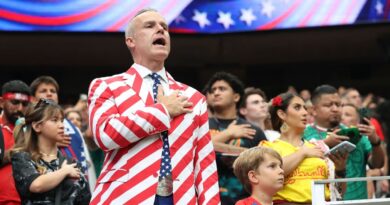 Why is US national anthem playing before Spain vs Argentina in World Cup final?