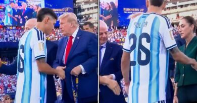 Donald Trump suffers embarrassing gaffe as Argentina stars collect losers medals | Football | Sport