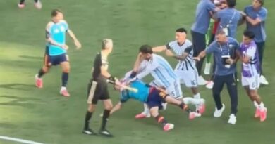New World Cup footage shows moment that sparked Argentina and Spain fight | Football | Sport