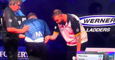 Cameron Menzies forced to abandon darts match and get medical help | Other | Sport