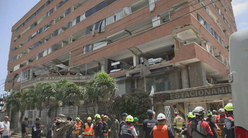 Rescue teams in Venezuela race to save security guard trapped under building that collapsed during earthquakes